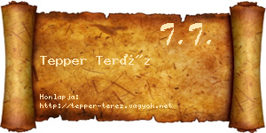 Tepper Teréz névjegykártya