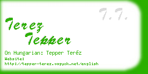 terez tepper business card